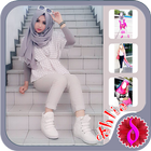 Hijab Jeans Fashion Style アイコン