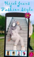 Hijab Jeans Fashion Style تصوير الشاشة 1