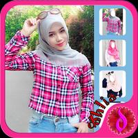 Hijab Stylish Camera Plakat