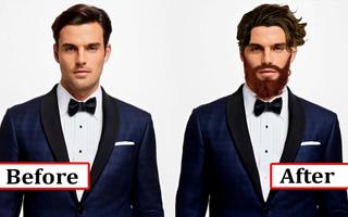 Man Suit Photo Editor-Beard-Mustache-Hairstyles স্ক্রিনশট 3
