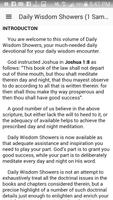 برنامه‌نما Daily Wisdom Showers (2 Sam) عکس از صفحه