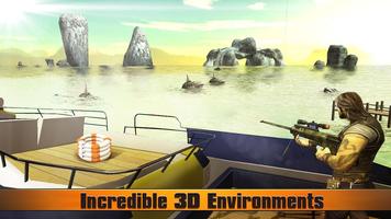 Shark Shooting 3D تصوير الشاشة 1