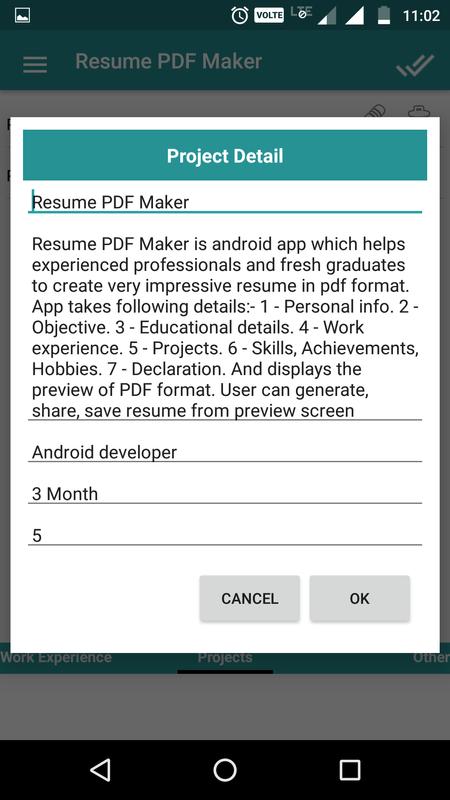 resume pdf maker cv builder apk download free business app for