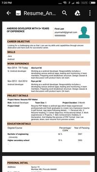 resume pdf maker cv builder apk download free business app for