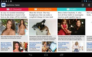 Daily Mail Online Tablet capture d'écran 1