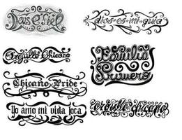 Great Tattoo Lettering Arts Designs Ekran Görüntüsü 1