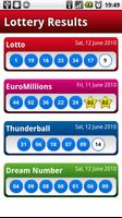 UK Lotto/Lottery Results Free capture d'écran 1