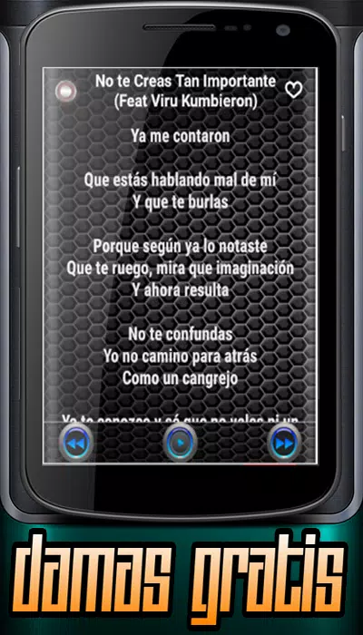 Musica Damas Gratis - No te Creas Tan Importante APK for Android Download