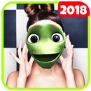 Dame Tu Cosita, Green Alien Stickers Photo Editor APK