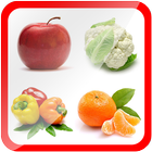 Learn Fruits & Vegetables Free ícone