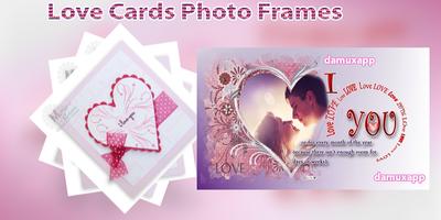 Love Card photo frame plakat