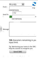 Free SMS to Pakistan Ekran Görüntüsü 3