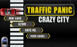 Traffic Panic Crazy City Poster