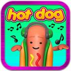 Dancing hotdog hot dance icon