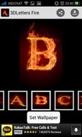 3D Letter Fire Live Wallpaper imagem de tela 2