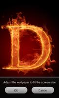 3D Letter Fire Live Wallpaper imagem de tela 3