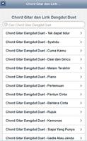 Chord dan Lirik Dangdut Duet تصوير الشاشة 1