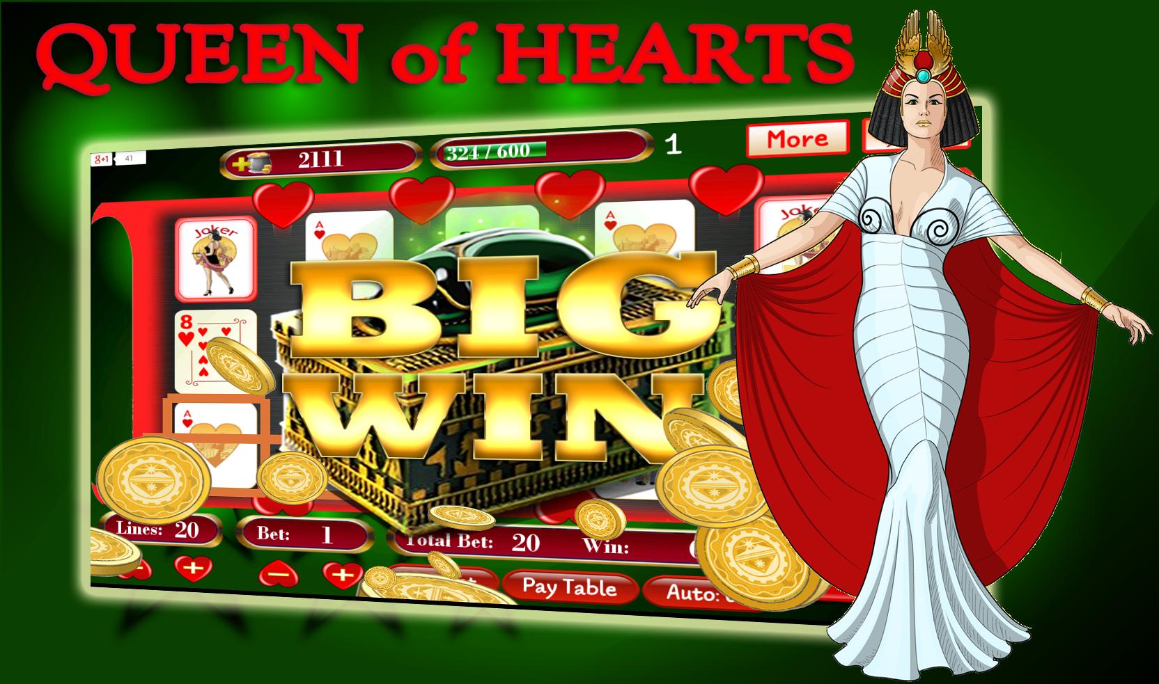 игровой автомат queen of hearts джекпот