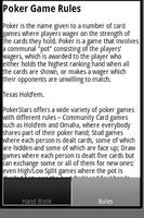Poker - Ultimate Cheat List screenshot 1