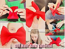 NEW DIY Hair Bow Tutorial پوسٹر