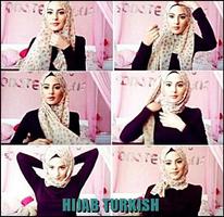 Hijab Turkish Style Tutorial โปสเตอร์