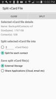 vCard Splitter screenshot 1