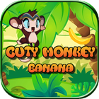 Cuty Monkey Banana : Jungle Dash icône