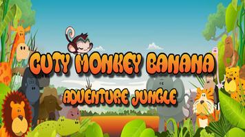 Cuty Monkey Banana : Jungle Dash Affiche