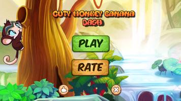 Cuty Monkey Banana : Jungle Dash capture d'écran 1