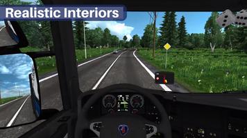 Truck Driving Simulator 2018 تصوير الشاشة 1