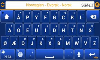 SlideIT Norwegian Dvorak Pack 스크린샷 2