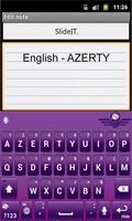 SlideIT English AZERTY Pack Ekran Görüntüsü 1