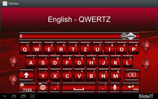 SlideIT English QWERTZ Pack 海報