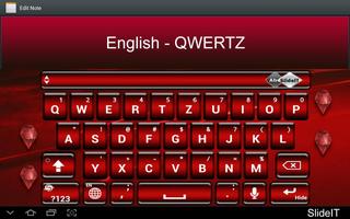 SlideIT English QWERTZ Pack Affiche