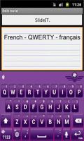برنامه‌نما SlideIT French QWERTY Pack عکس از صفحه