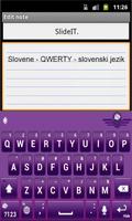 SlideIT Slovenian QWERTY Pack capture d'écran 1