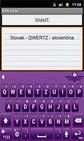 SlideIT Slovak QWERTZ Pack capture d'écran 1