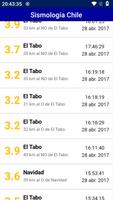 1 Schermata Sismología Chile