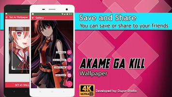 Akame Ga Kill Wallpaper اسکرین شاٹ 3