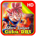 Ultra Instinkt Goku DBS Hintergrundbild Zeichen