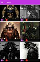 Black Samurai Armor Wallpaper 스크린샷 2