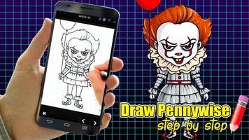 Dibuje paso a paso Pennywise Poster