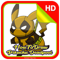 Cara Menggambar Pikachu Deadpool