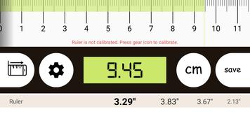 📏 Smart Ruler ↔️ cm/inch measuring for homework! Affiche