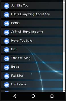 Three Days Grace Full Album Lyrics Collection screenshot 1