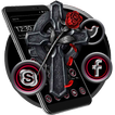 Tema Dark Black Jesus Cross