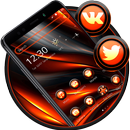 Dark Black Orange Theme aplikacja