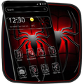 Dark Black Red Spider Theme