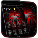 Dark Black Red Spider Theme APK