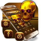 Thème Dark Golden Skull icône